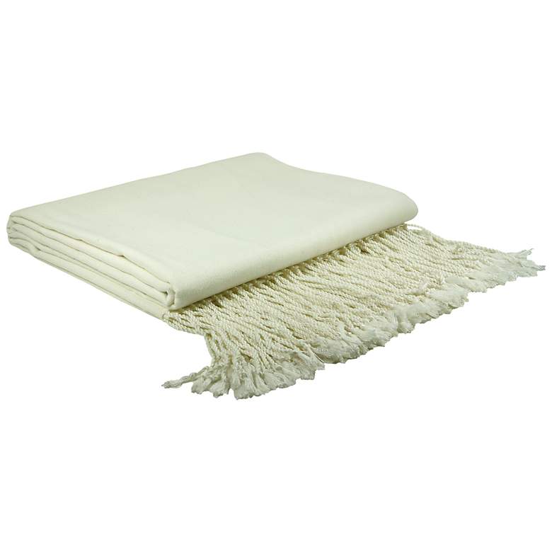 Image 1 Camboo&#174; Creme Woven Throw Blanket