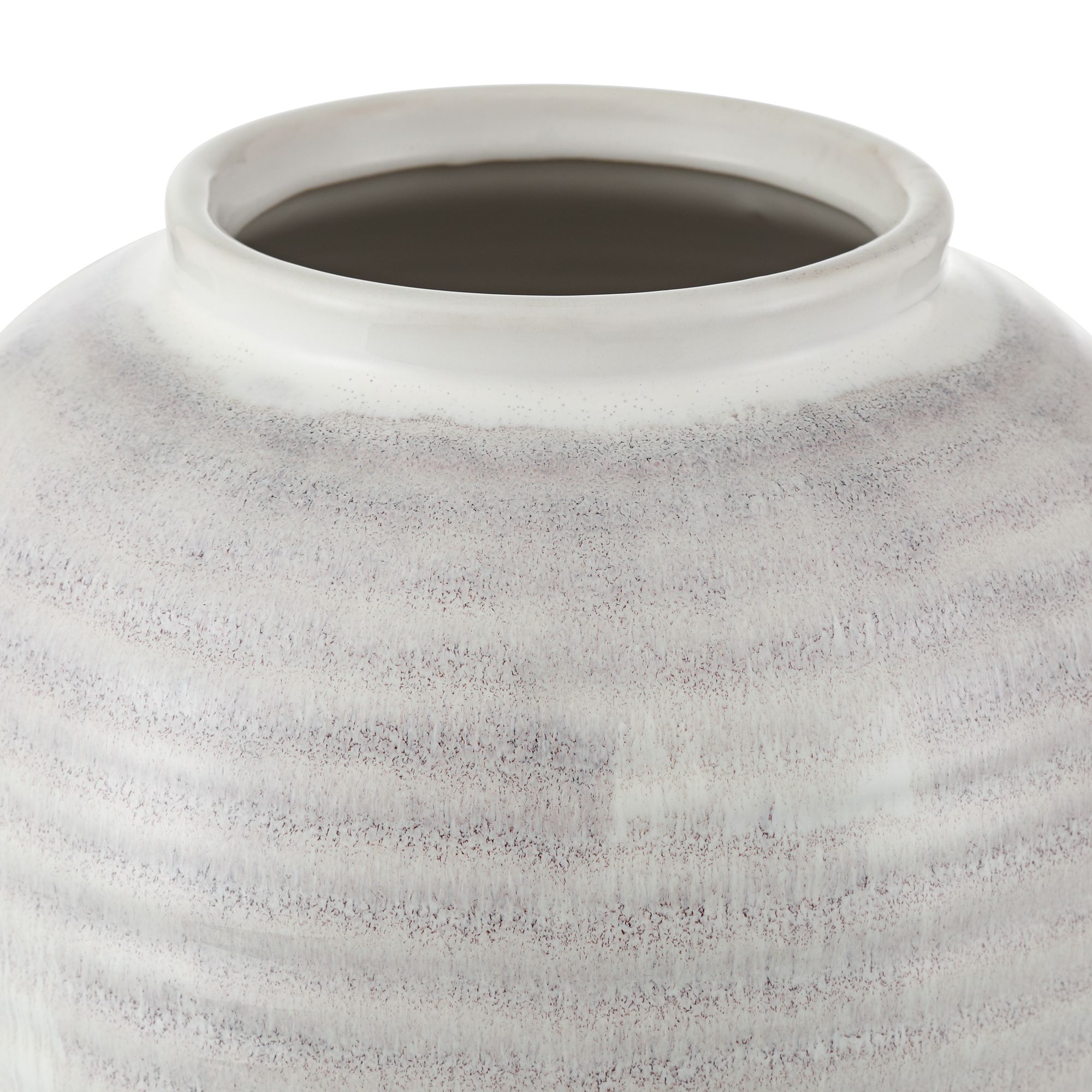Image 2 Cambria 12" High Glossy White Hand Finished Ceramic Vase more views