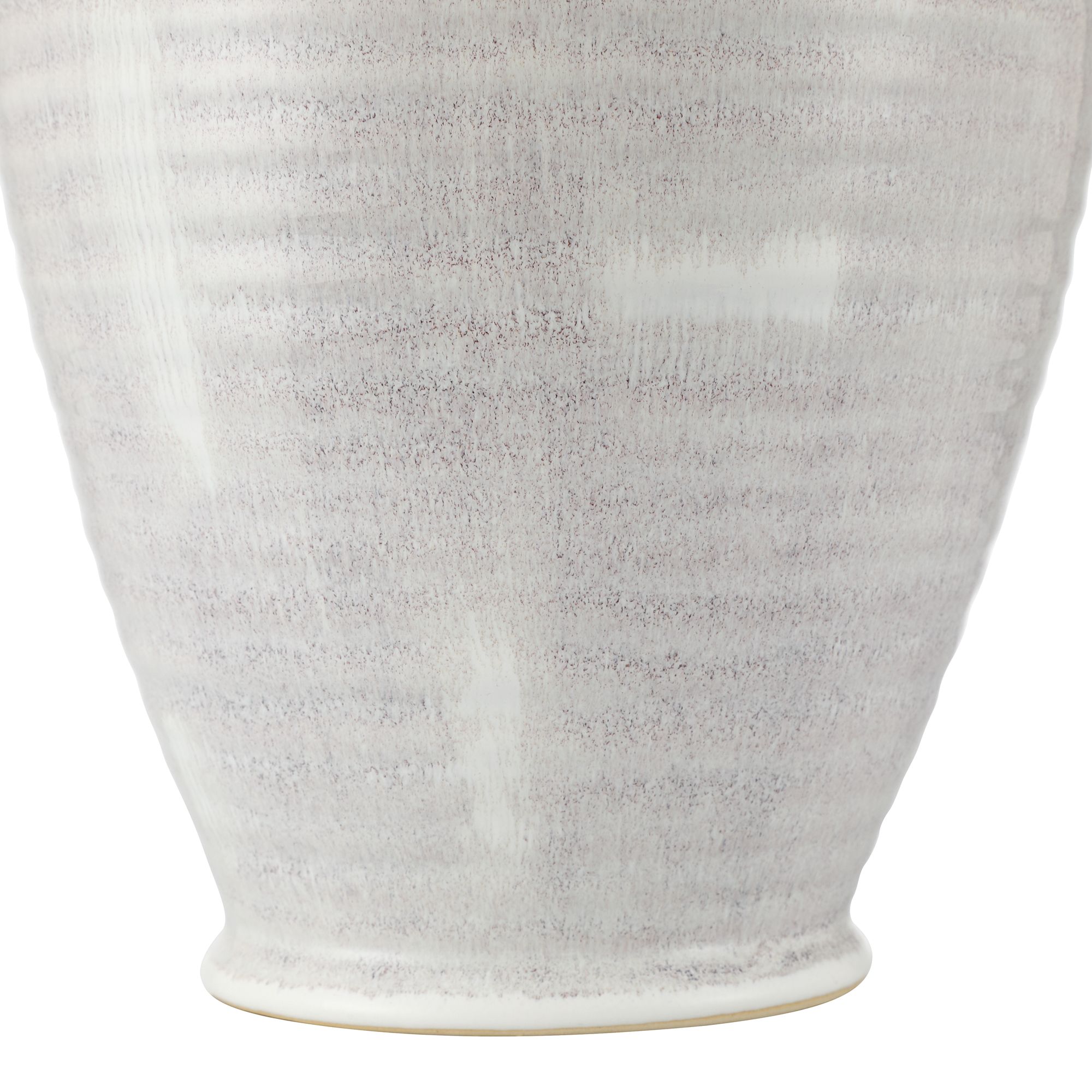 Image 3 Cambria 12" High Glossy White Hand Finished Ceramic Vase more views