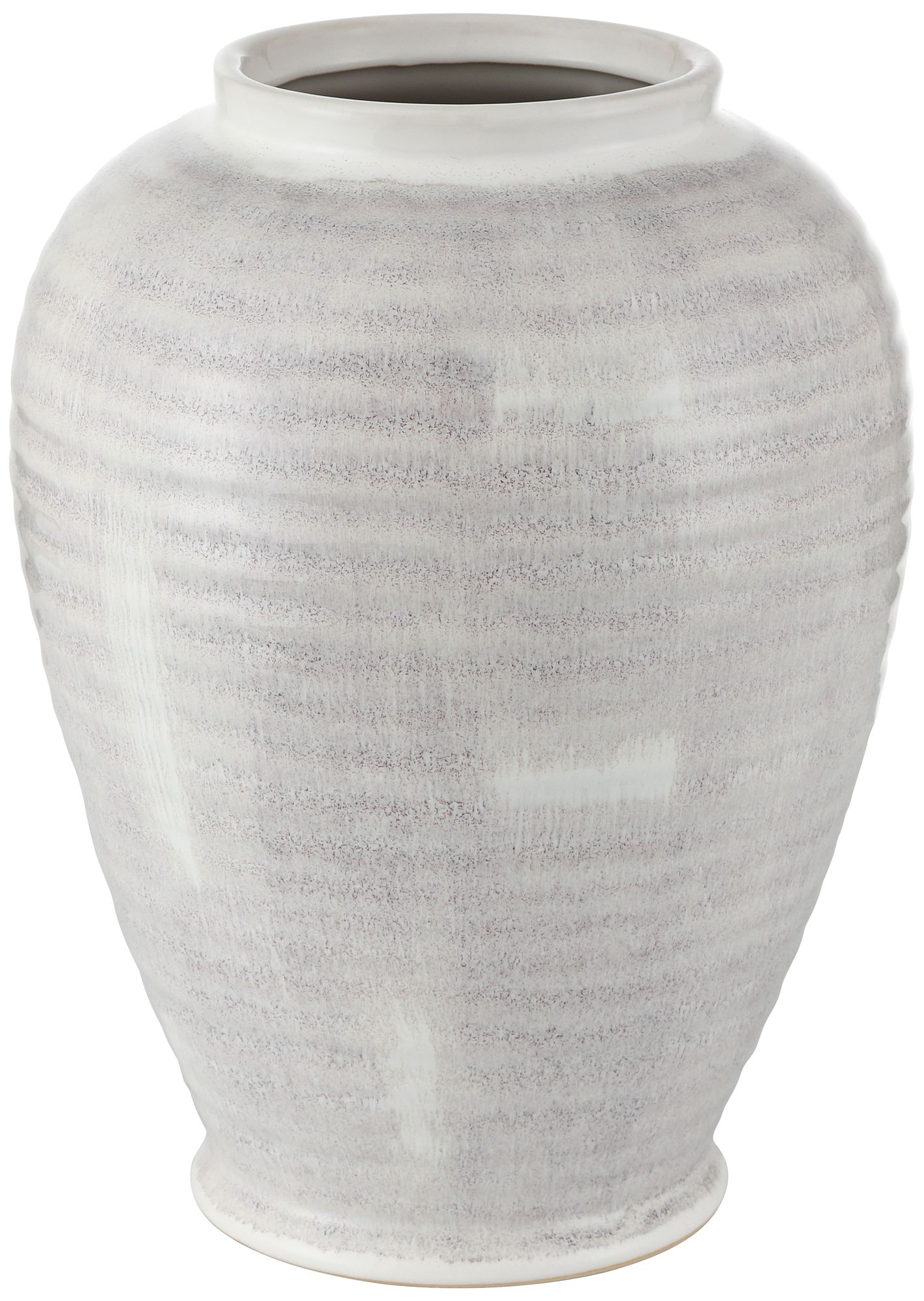 Image 4 Cambria 12" High Glossy White Hand Finished Ceramic Vase more views