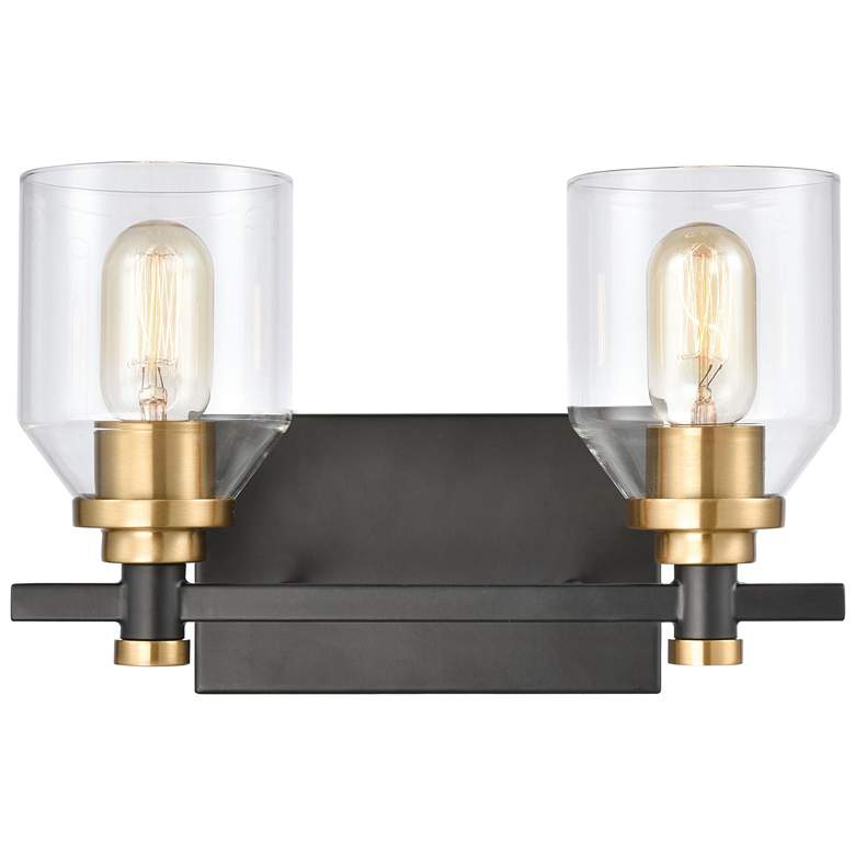 Image 1 Cambria 13" Wide 2-Light Vanity Light - Matte Black