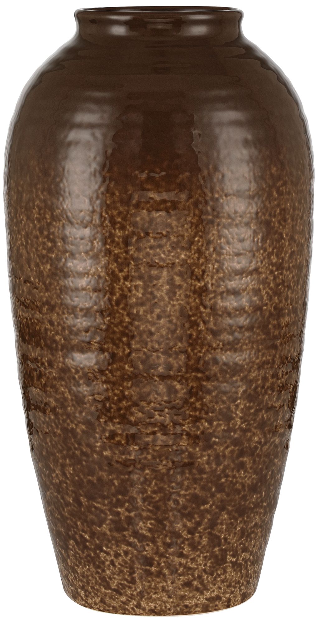Image 3 Cambria 16 1/2" High Glossy Brown Hand-Finished Ceramic Vase
