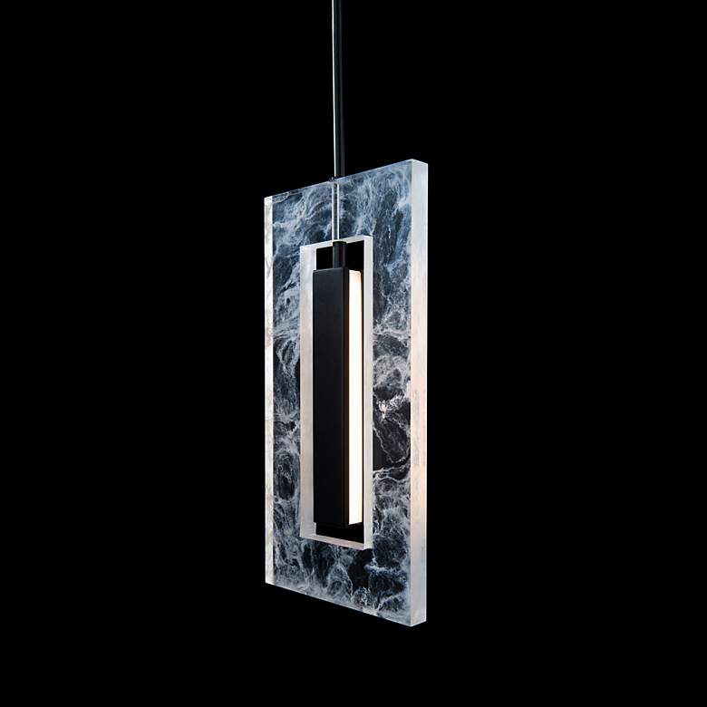 Image 4 Cambria 16"H x 8"W 1-Light Mini Pendant in Black more views
