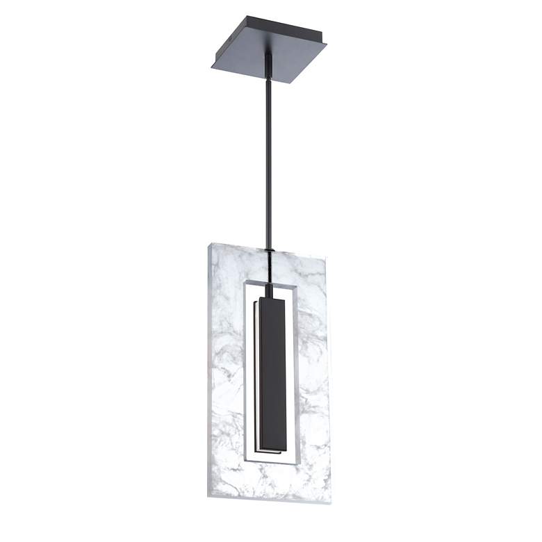 Image 5 Cambria 16"H x 8"W 1-Light Mini Pendant in Black more views