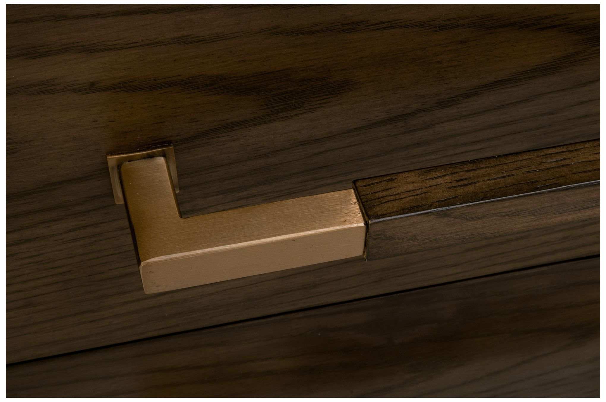 Image 7 Cambria 2-Drawer Nightstand, Dutch Brown Oak, Bianco Marble more views