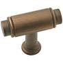 Cambria Antique English 1 3/4" Wide T-Bar Small Cabinet Knob