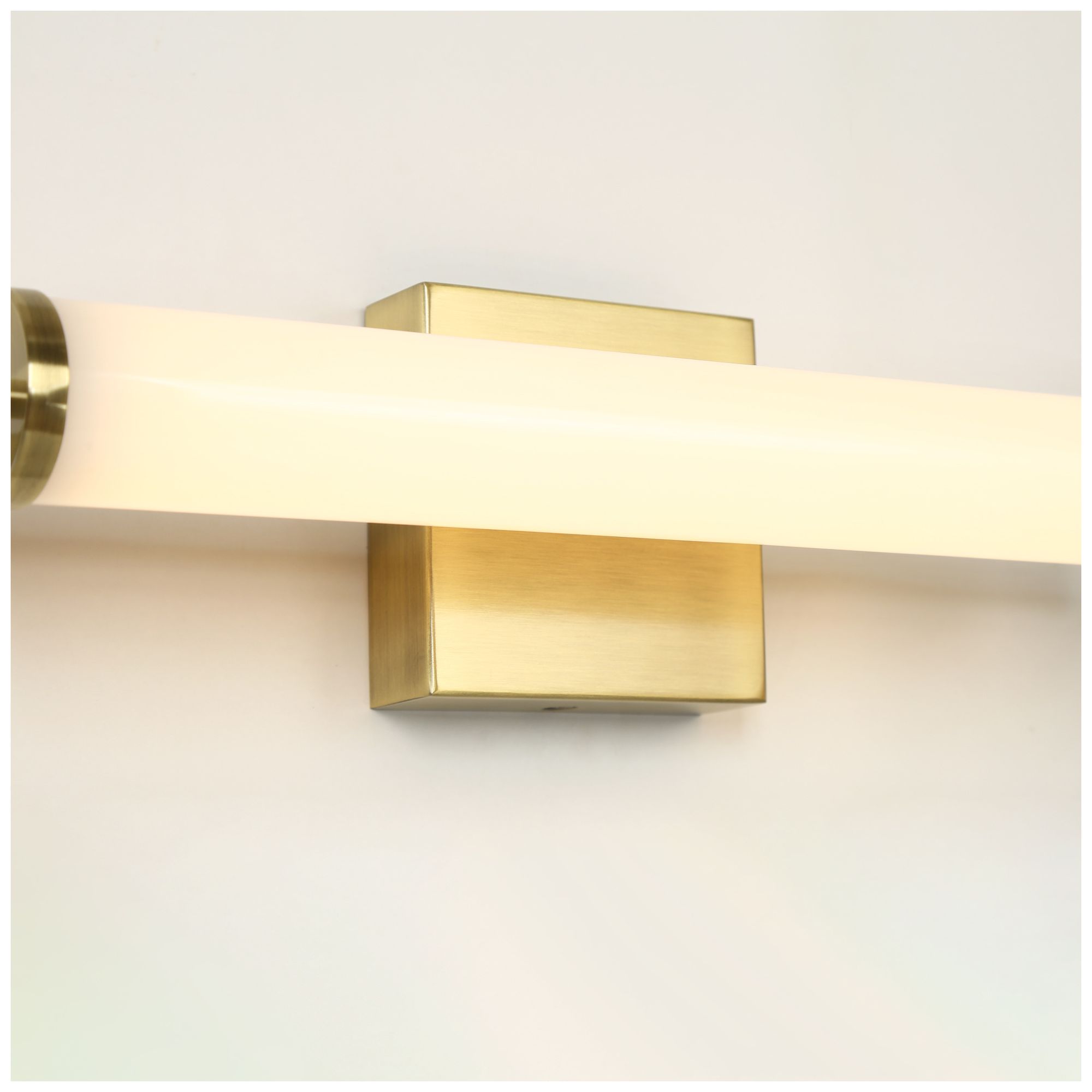 Image 3 Cambria Modern Brass 21.3" Integrated LED Bathroom Vanity Light Sconce more views