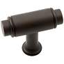 Cambria Oil-Rubbed Bronze 1 3/4"W T-Bar Small Cabinet Knob