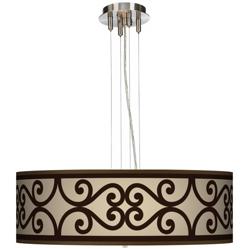 Cambria Scroll 24&quot; Wide 4-Light Pendant Chandelier