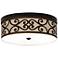 Cambria Scroll Giclee Energy Efficient Bronze Ceiling Light