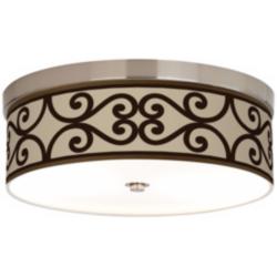Cambria Scroll Giclee Energy Efficient Ceiling Light
