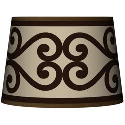Cambria Scroll Tapered Lamp Shade 10x12x8 (Spider)