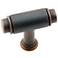 Cambria Valencia Bronze 1 3/4" Wide T-Bar Small Cabinet Knob
