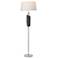 Cambrian 73.6" High Sterling Floor Lamp With Natural Anna Shade