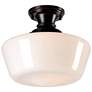 1_Cambridge 12" Wide Oil Rubbed Bronze Flush Mount