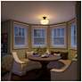 5_Cambridge 12" Wide Oil Rubbed Bronze Flush Mount more views