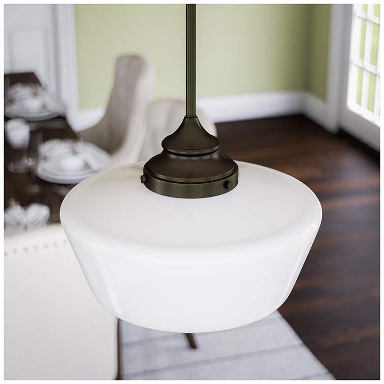 Image 4 Cambridge 12" Wide Oil Rubbed Bronze Pendant more views