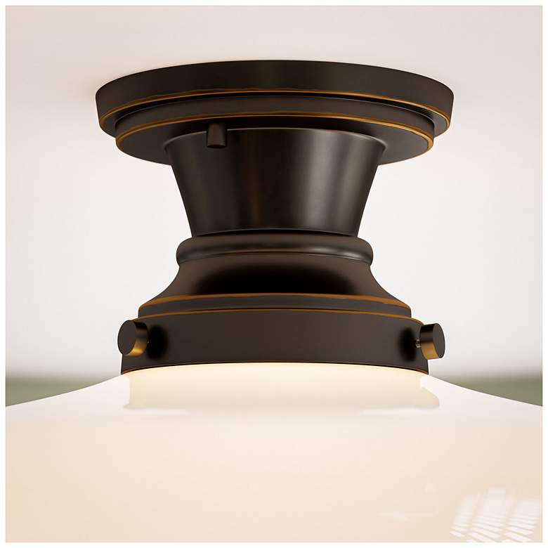 Image 7 Cambridge 12" Wide Oil Rubbed Bronze Pendant more views