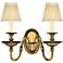 Cambridge 15"H Burnished Brass 2-Light Wall Sconce
