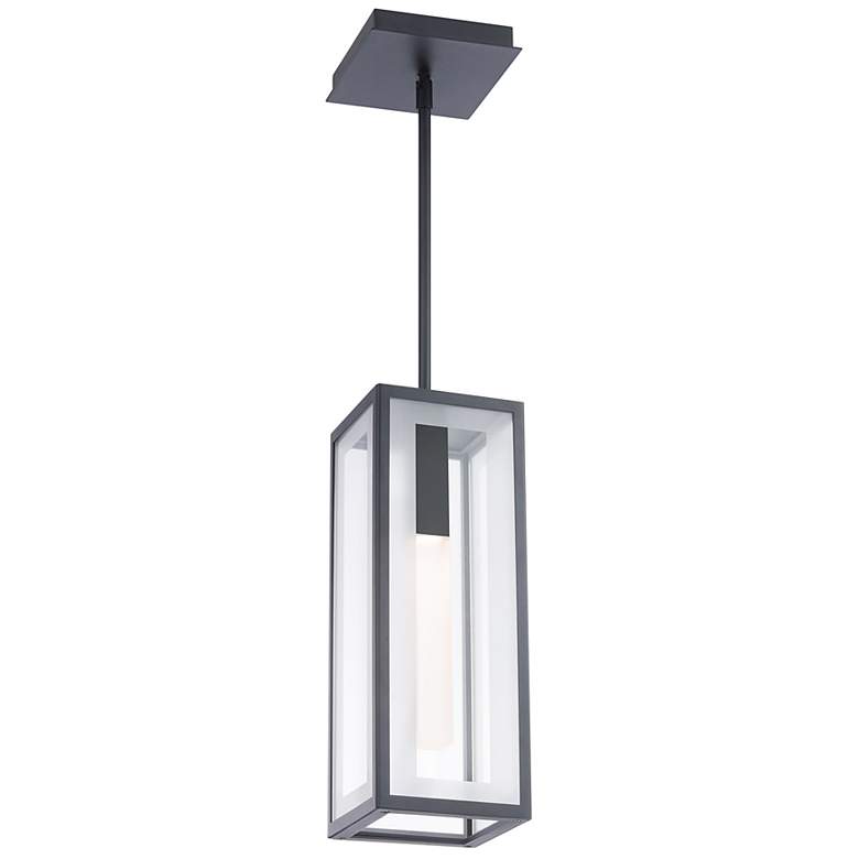 Image 3 Cambridge 16" High Black LED Outdoor Hanging Light more views