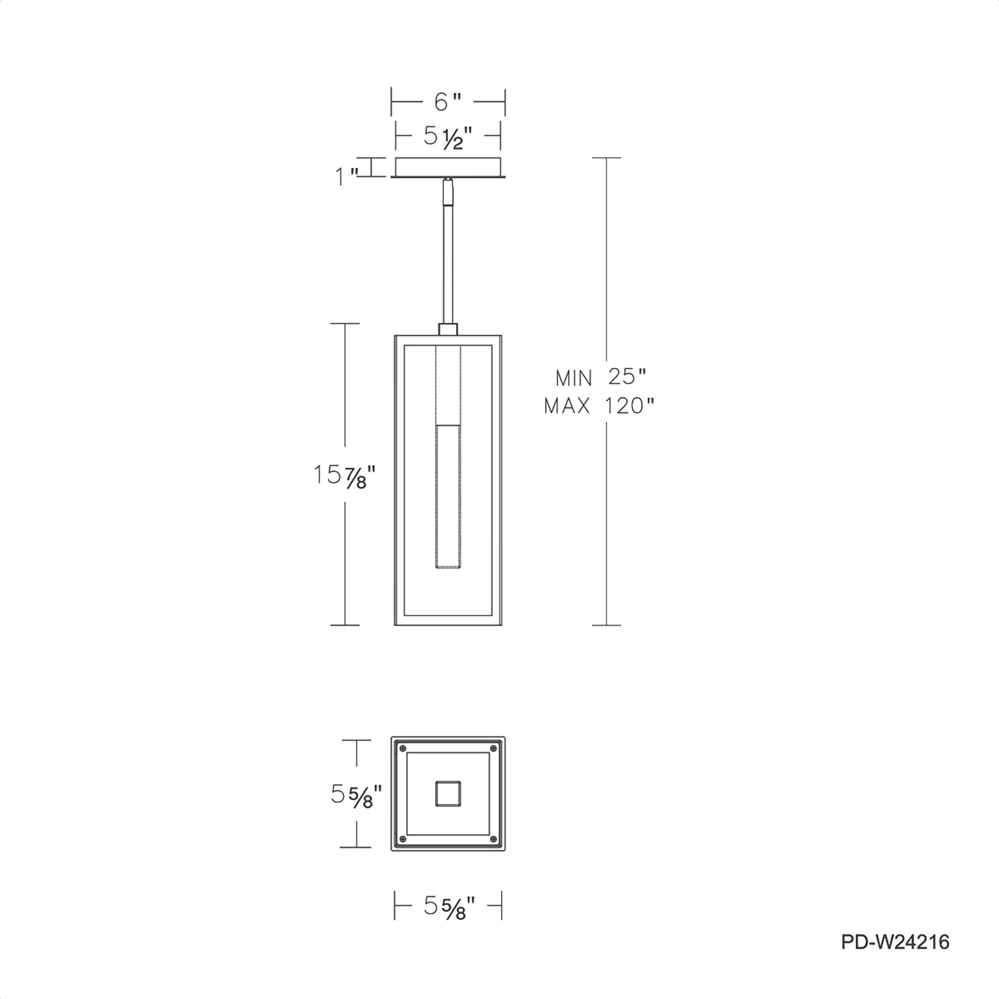 Image 6 Cambridge 16" High Black LED Outdoor Hanging Light more views
