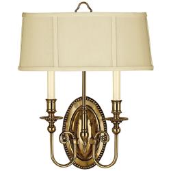 Cambridge 18&quot; High Burnished Brass 2-Light Wall Sconce