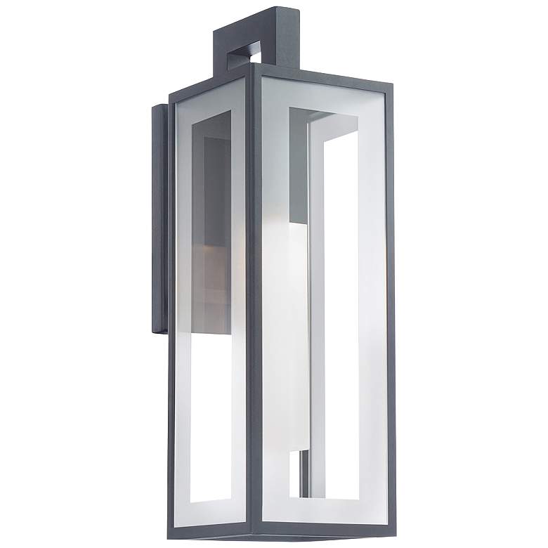 Image 1 Cambridge 18 inchH x 5.63 inchW 1-Light Outdoor Wall Light in Black