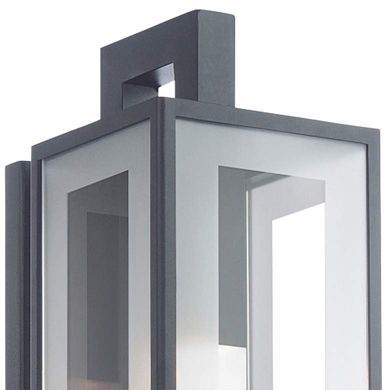 Image 2 Cambridge 18"H x 5.63"W 1-Light Outdoor Wall Light in Black more views
