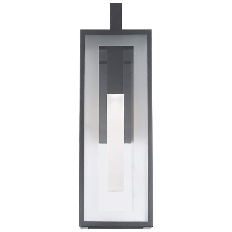 Image 3 Cambridge 18"H x 5.63"W 1-Light Outdoor Wall Light in Black more views