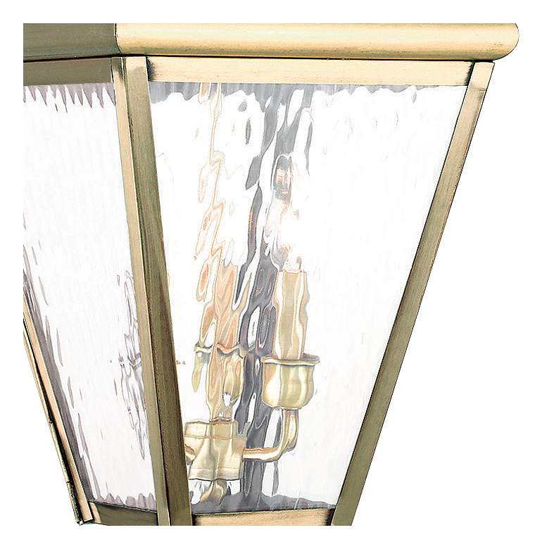 Image 2 Cambridge 25 1/4" High Antique Brass Outdoor Hanging Light more views