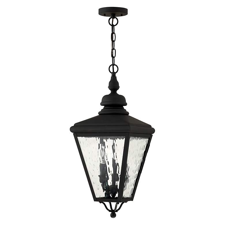 Image 4 Cambridge 25 1/4" High Black Outdoor Hanging Light more views