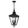 5_Cambridge 25 1/4" High Black Outdoor Hanging Light more views