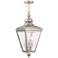 Cambridge 25 1/4" High Brushed Nickel Outdoor Hanging Light