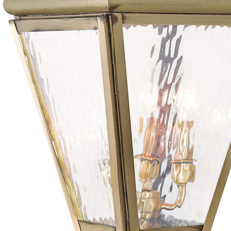 Image 2 Cambridge 26 3/4" High Antique Brass Outdoor Post Light more views