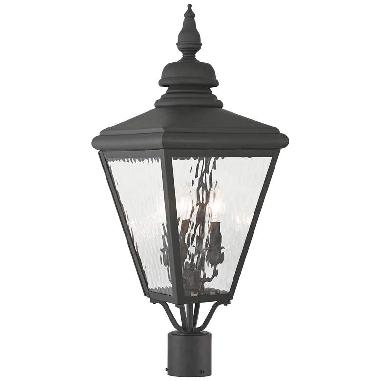 Image 1 Cambridge 26 3/4" High Black Outdoor Post Light