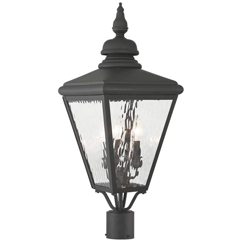 Image 1 Cambridge 26 3/4 inch High Black Outdoor Post Light