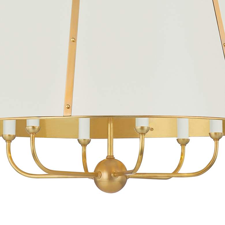 Image 3 Cambridge 28 1/4" Wide Aged Brass 6-Light Chandelier more views