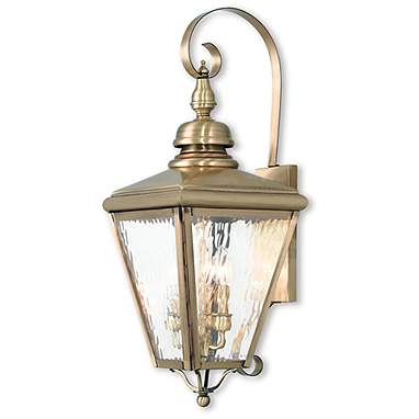 Cambridge 29" High Antique Brass Outdoor Wall Light
