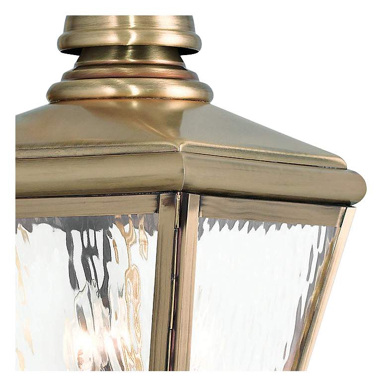 Image 2 Cambridge 29 inch High Antique Brass Outdoor Wall Light more views
