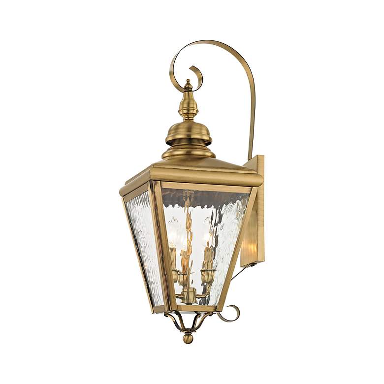 Image 7 Cambridge 29" High Antique Brass Outdoor Wall Light more views