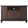 Cambridge 48" Wide Raised Panel 4-Door Mahogany TV Stand