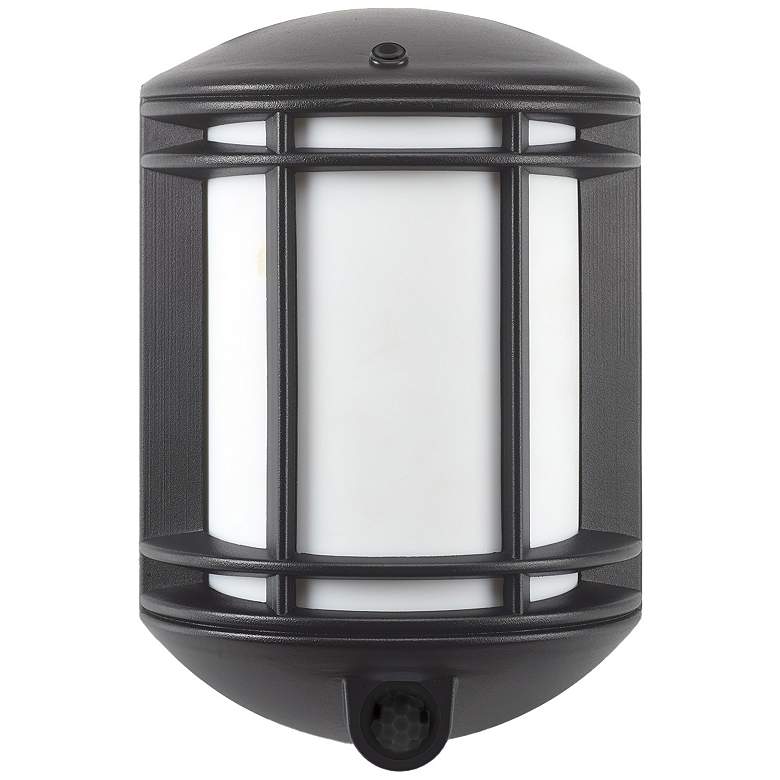 Image 1 Cambridge 8 3/4 inchH Black Motion Sensor LED Outdoor Wall Light