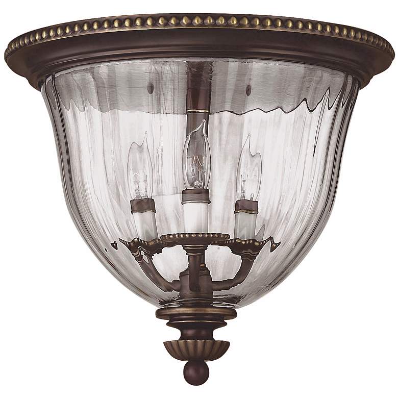 Image 1 Cambridge Collection Bronze 14 1/2 inch Wide Ceiling Light