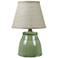 Cambridge Green Ceramic Accent Table Lamp
