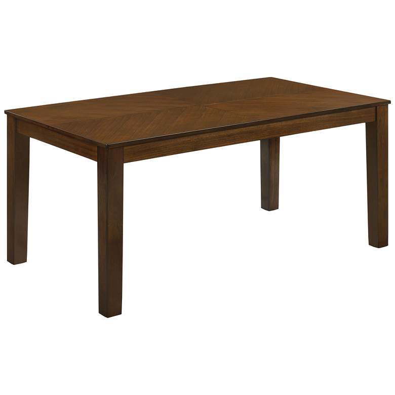 Image 1 Cambrils 65" Wide Walnut Wood Rectangular Dining Table