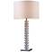 Camdale Crystal Tower Chrome Finish Table Lamp