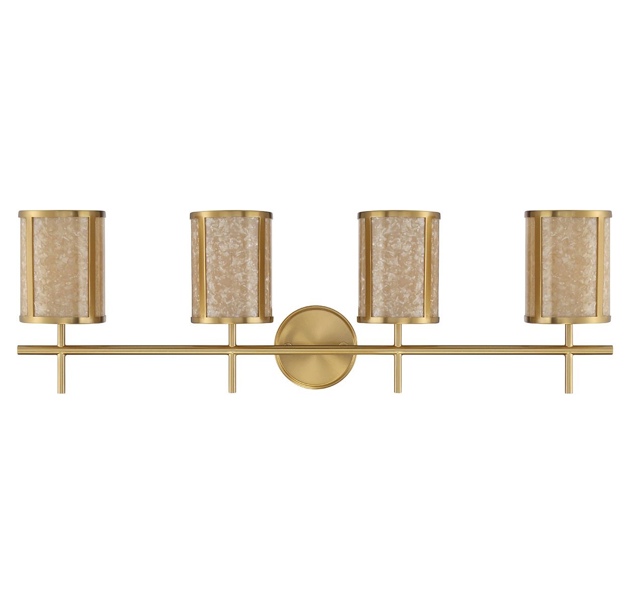 Image 2 Camden 4-Light Bathroom Vanity Light in Warm Brass more views