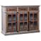 Camden 50" Wide Two-Tone 3-Drawer Wooden Cabinet with Metal Hardware