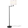 1_Camden 60" High Black Swing Arm Floor Lamp