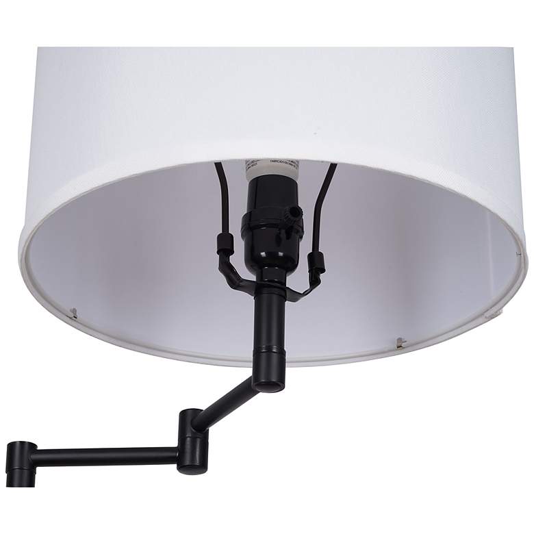 Image 4 Camden 60" High Black Swing Arm Floor Lamp more views